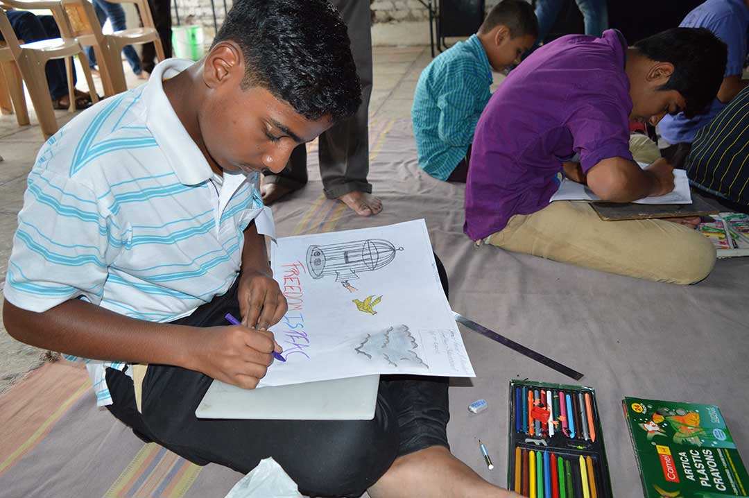 ‘Art for Peace’ Activity at Nigadi, Pune