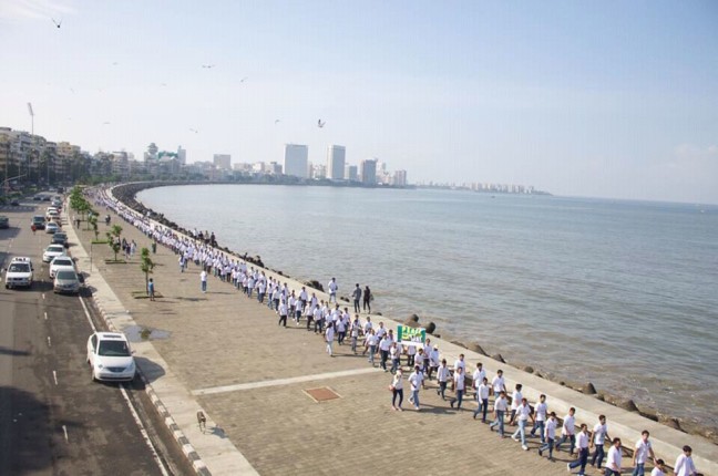 Peace Walk at Mumbai Queen’s Necklace