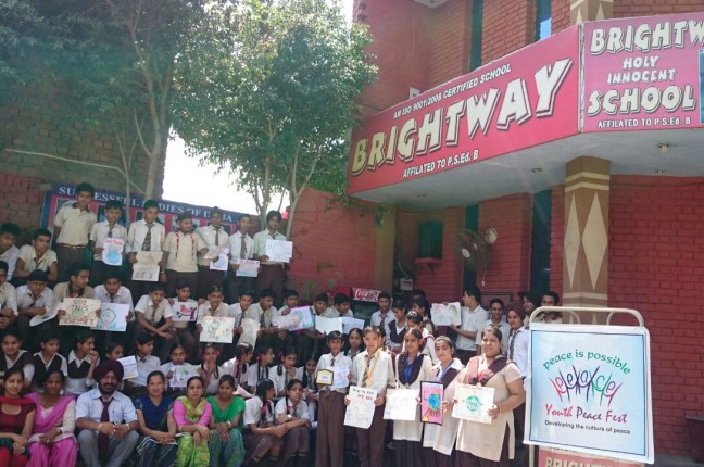 Art for Peace at Brightway high School, Amritsar