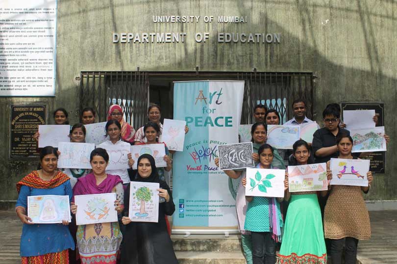 Art for Peace & Talk for Peace at DOE, Mumbai University