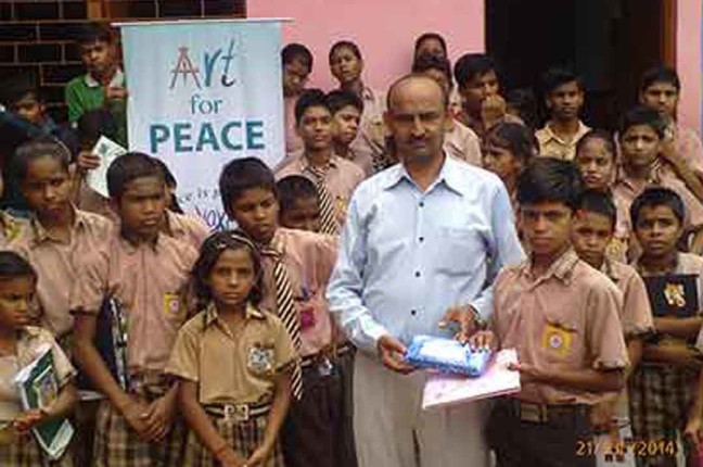 ART FOR PEACE AT V.K.MEMORIAL SCHOOL, GHAZIABAD