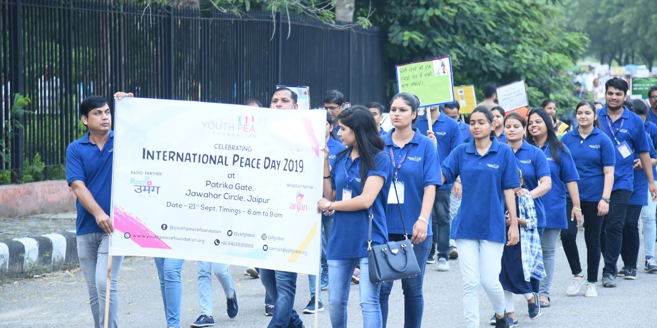 Celebration of International Peace Day at Jaipur