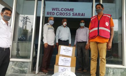 YPF Team Jammu handed over masks to Police department and Red Cross Society