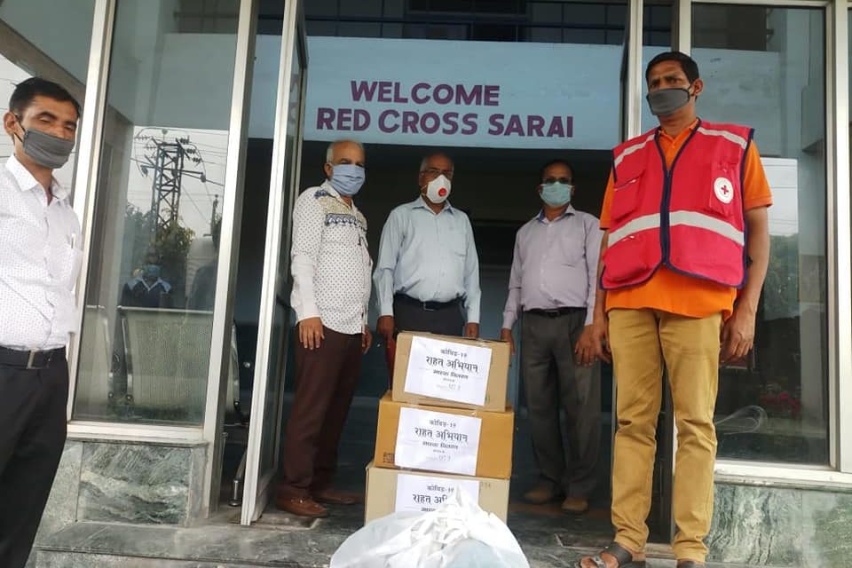 YPF Team Jammu handed over masks to Police department and Red Cross Society